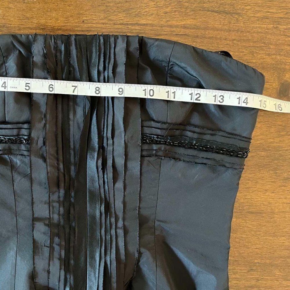 BCBGMAXAZRIA Formal Strapless Cocktail Dark Grey Dress size 4 - Picture 9 of 13